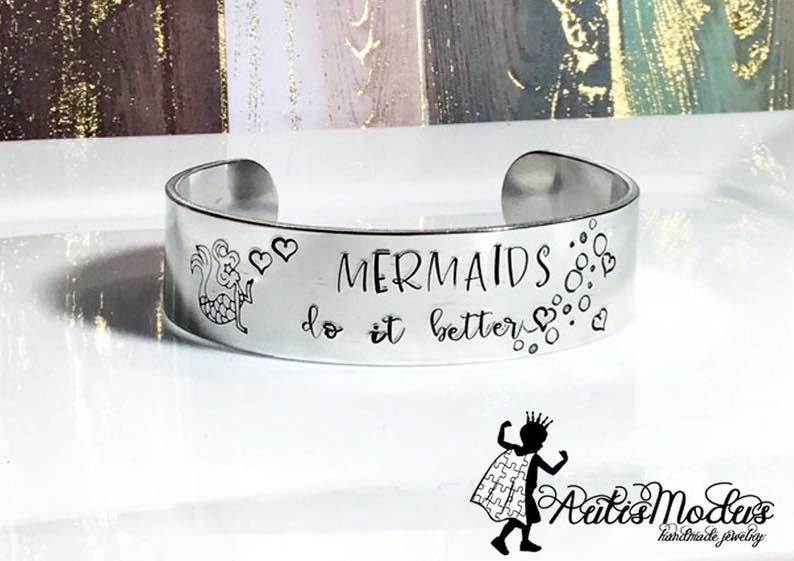 Mermaids Do It Better Cuff Bracelet