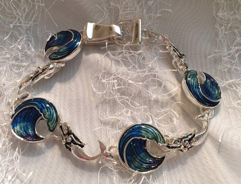 Mermaid Wave Bracelet Made Of Sterling Silver