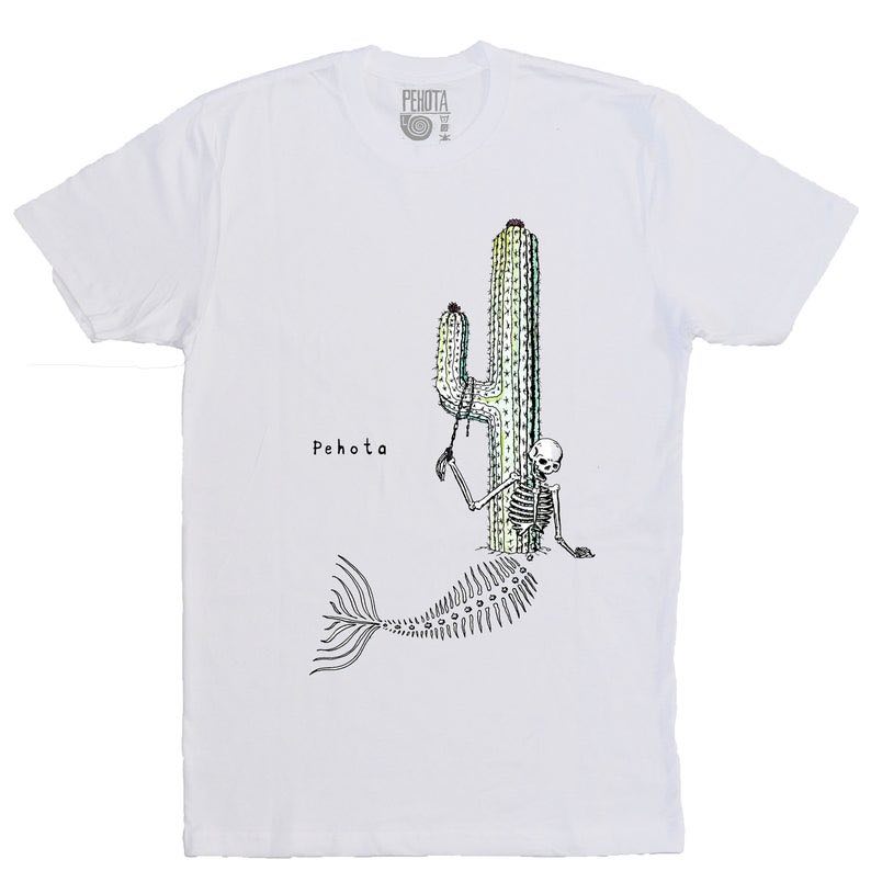 Dry Spell Skeleton Mermaid & Cactus T-Shirt