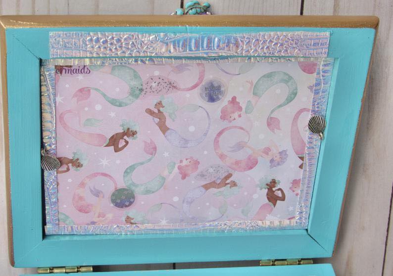 Upcycled Girl’s Mermaid Jewelry Box