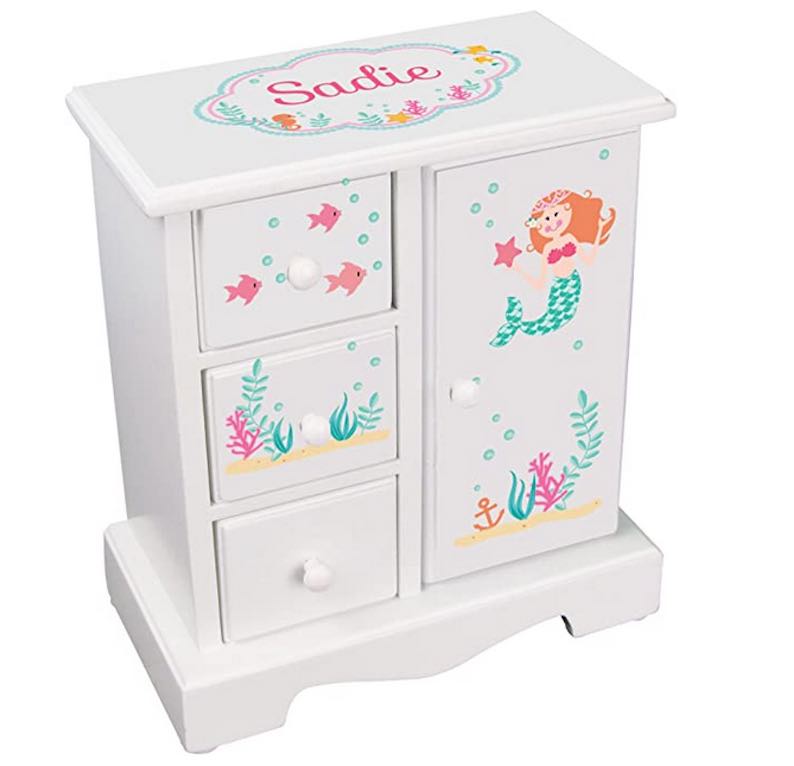 Little Mermaid Jewelry Armoire Chest Box