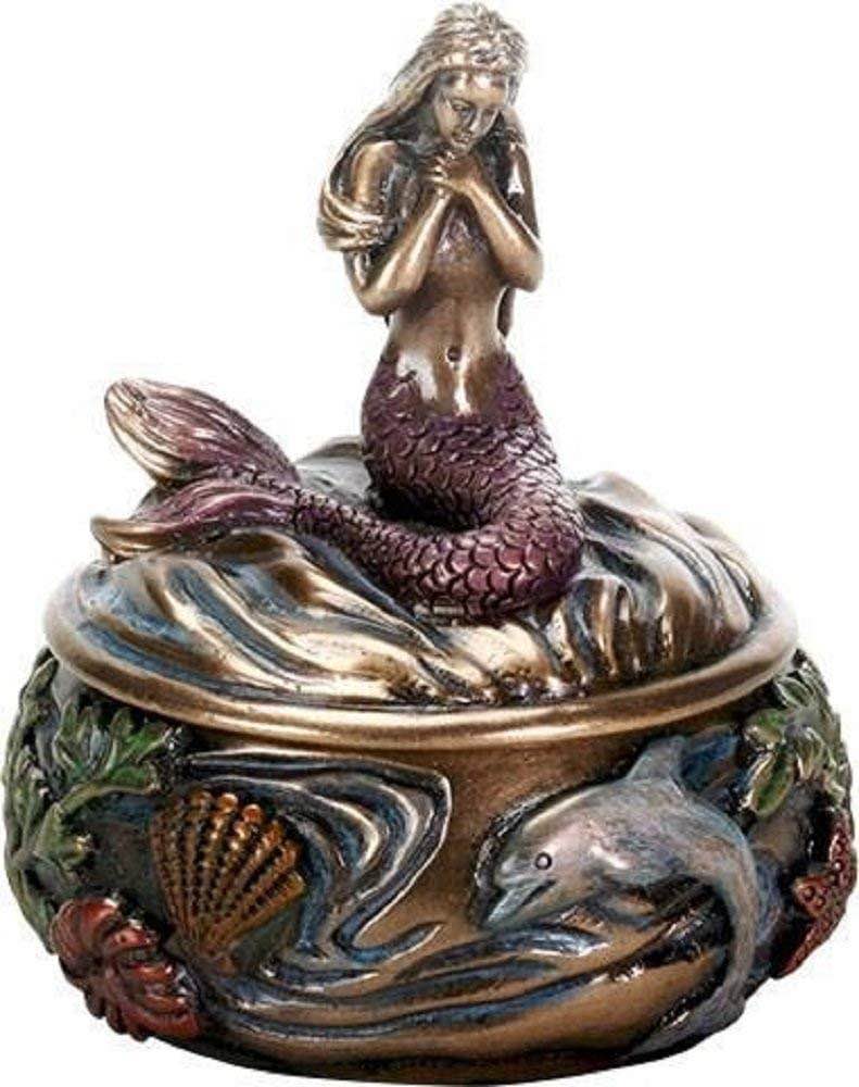 Sirens of The Sea Mermaid Jewelry Trinket Box