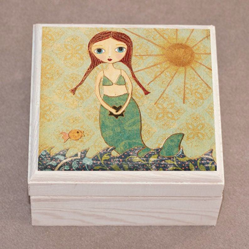 Cute Mermaid Jewelry Box