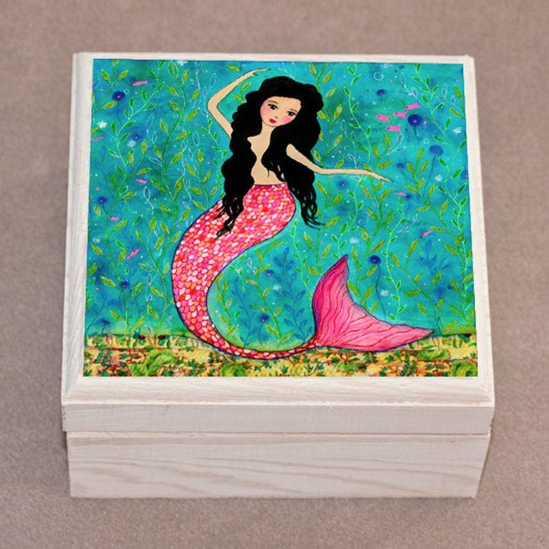 Dancing Mermaid Jewelry Box / Mermaid Trinket Box