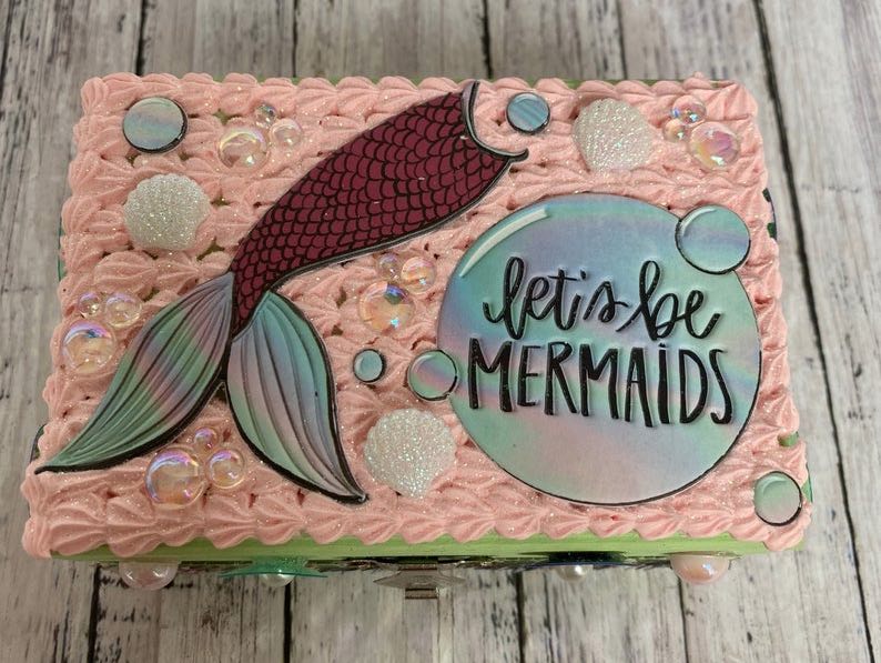 Let’s Be Mermaid Charmed Jewelry Box
