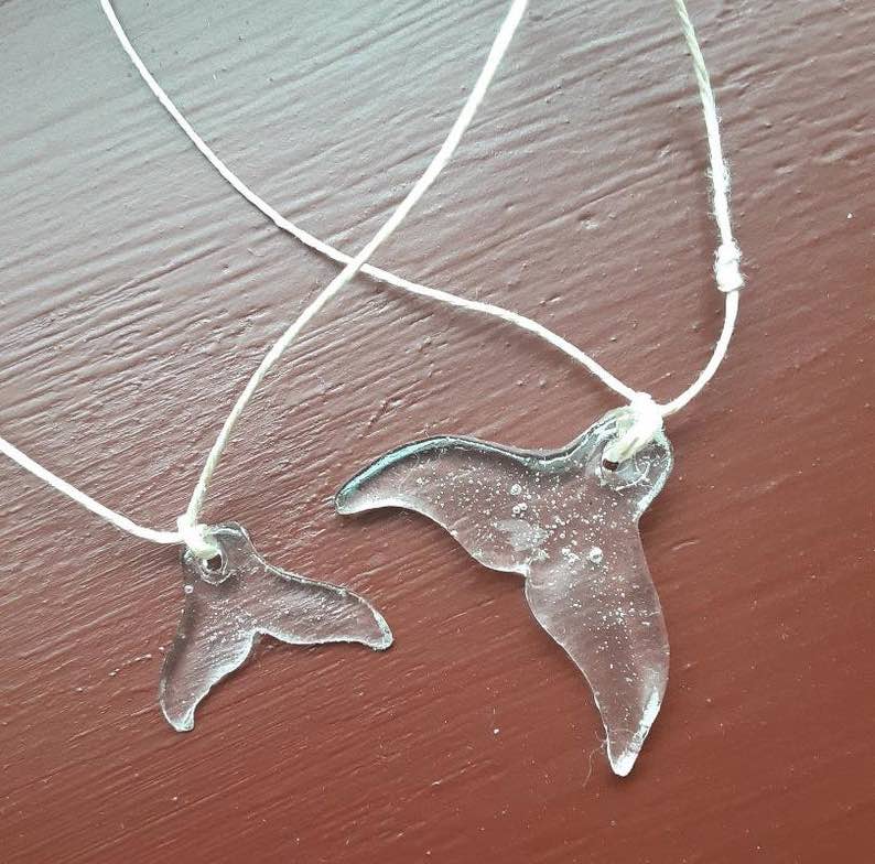 Clear Resin Mermaid’s Tail Necklace