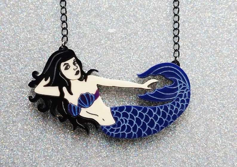 Blue Mermaid Necklace