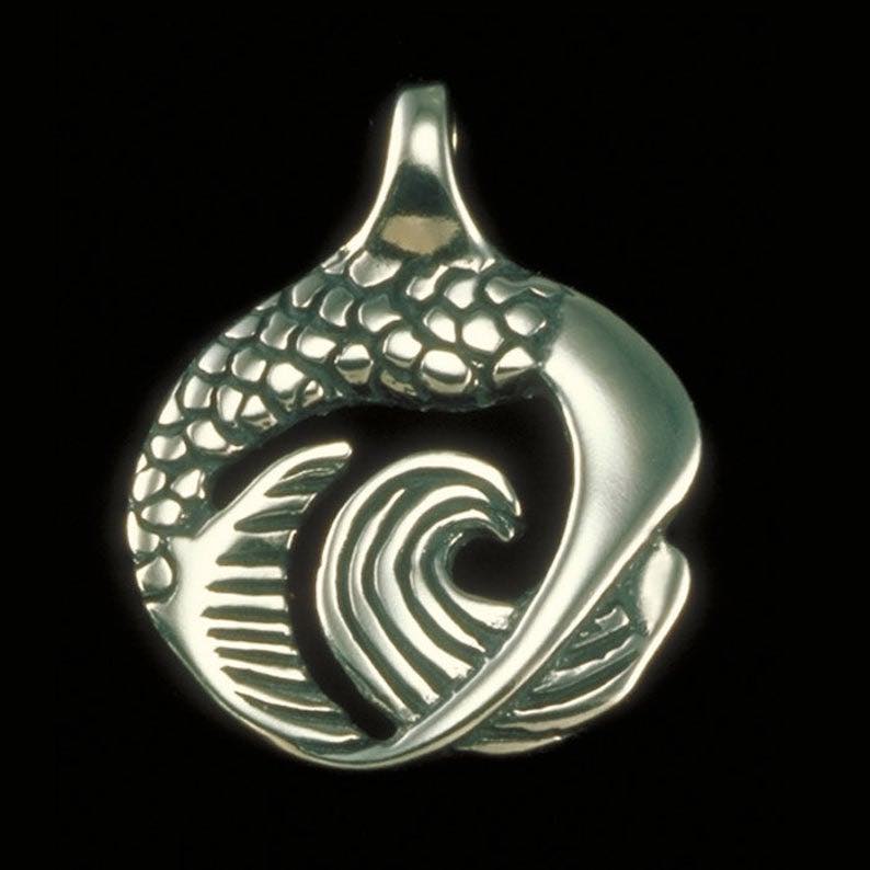 Yoga Backbend Pose Mermaid Pendant