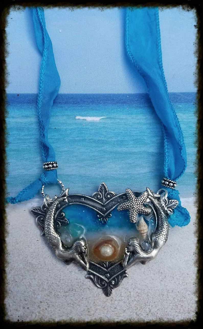 Art Nouveau Mermaid Necklace