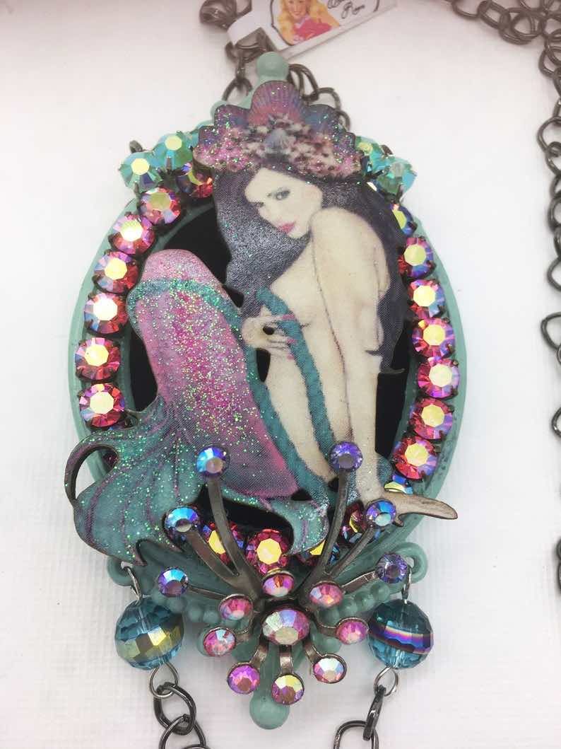 Romantic Mermaid Assemblage Necklace