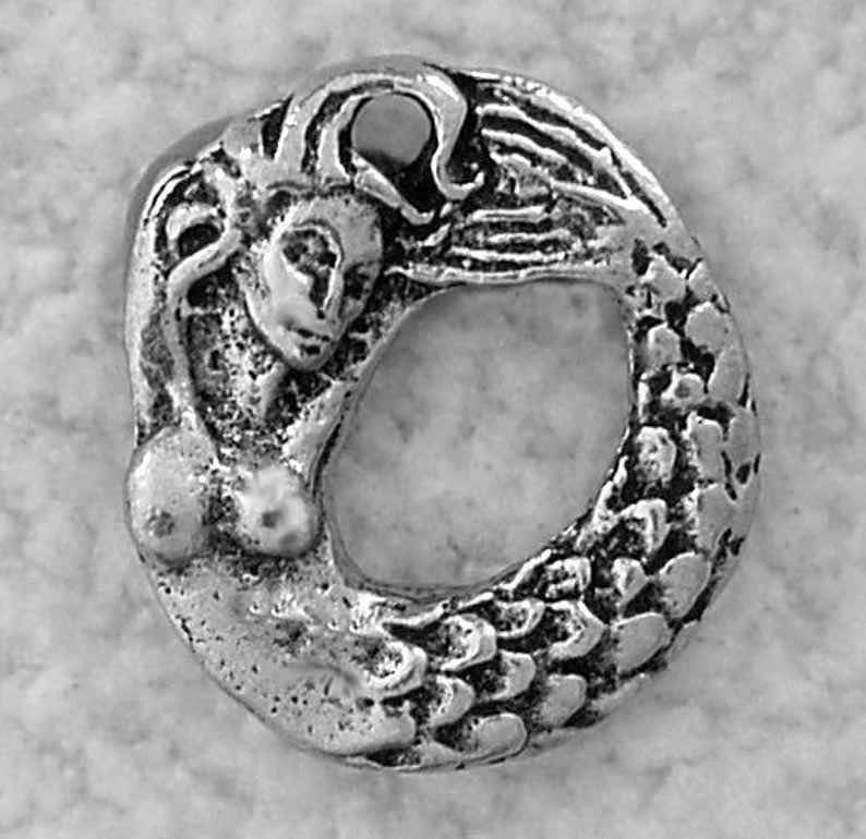 Pewter Pendant Mermaid Ring