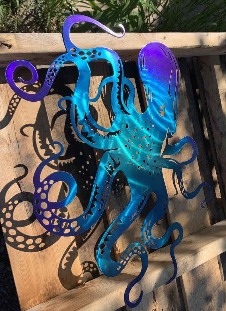 Metal Artwork Octopus