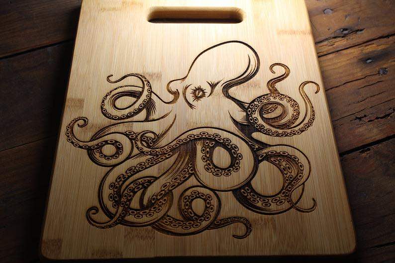 Octopus Cutting Board