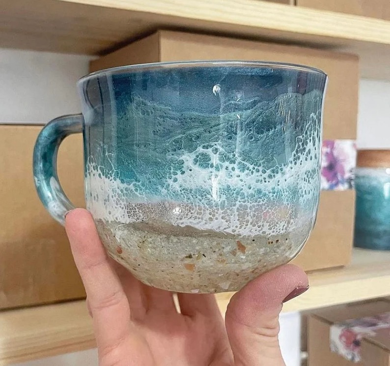 Beach Inspired Coffee Mug by Jordan Culp