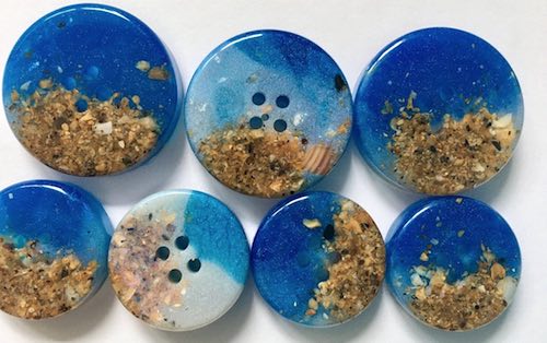 artist - Sarah Kay - resin seashell buttons