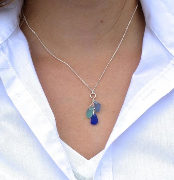 Cascade Sea Glass Necklace