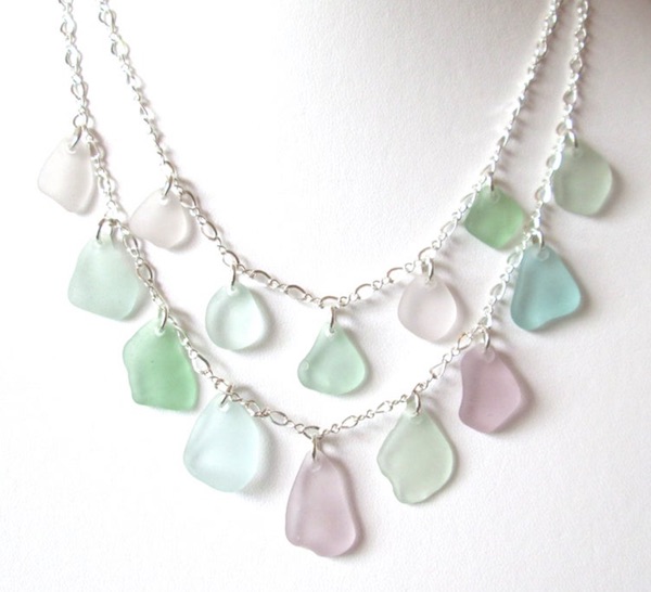 Double Sea Glass Necklace