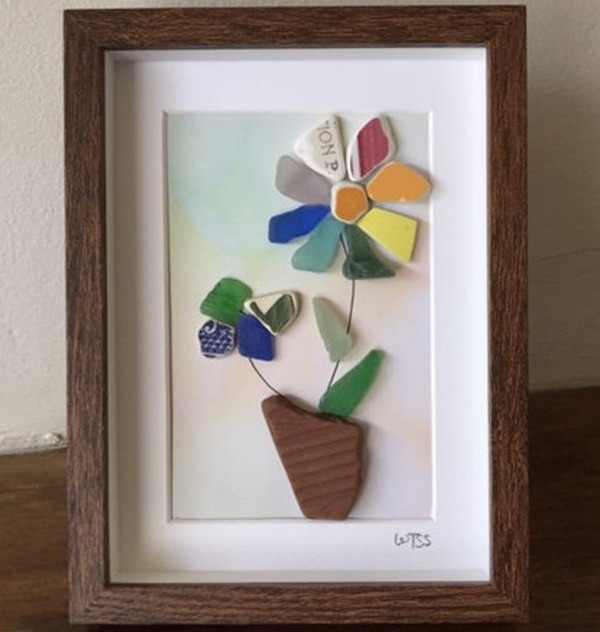 Irish Sea Glass Flowers