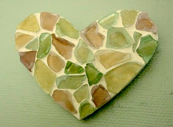 Sea Glass Heart