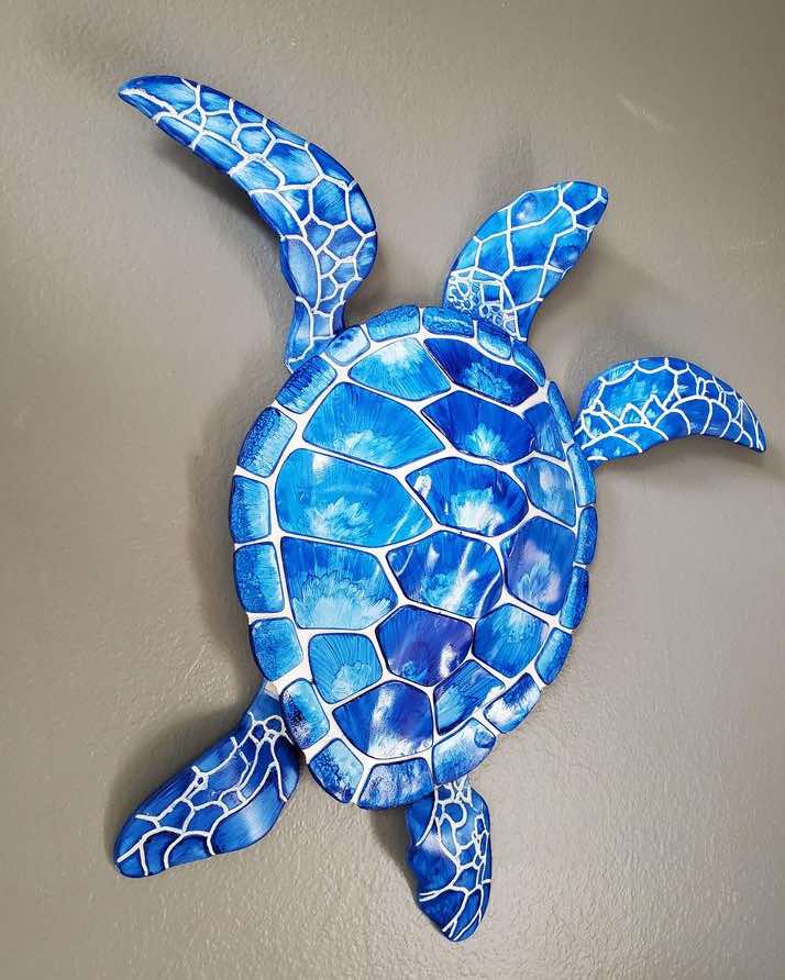 28″ Acrylic Sea Turtle Wall Art