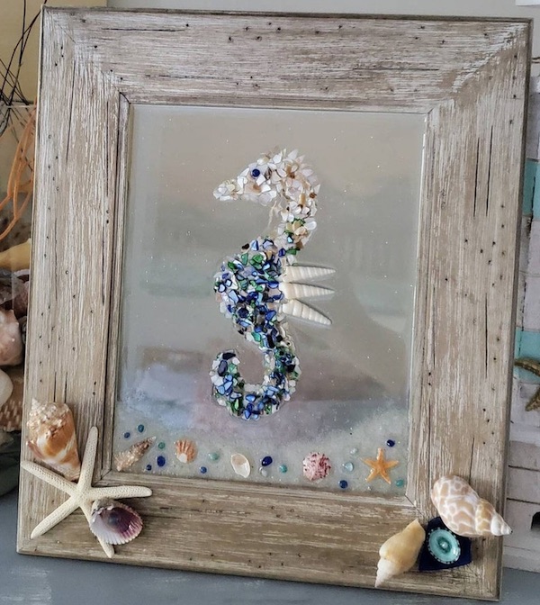 Seaglass Seahorse