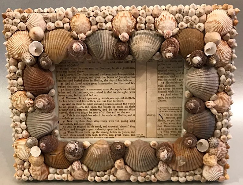 Handmade Shell Picture Frame by Janice Plihal