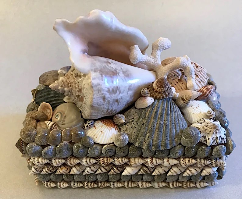 Handmade Shell Box by Janice Plihal