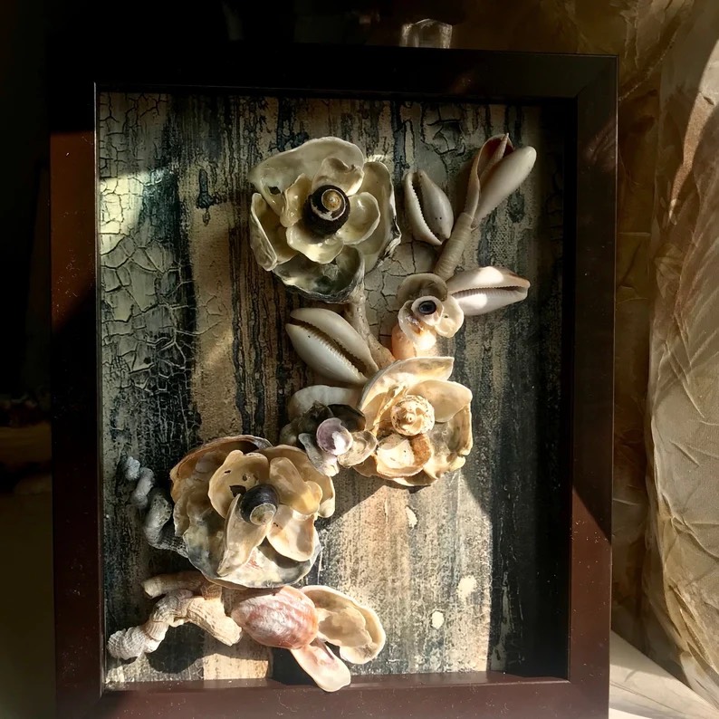 Handmade Seashell Flowers by Maria Byerley