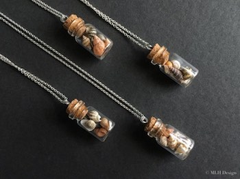 Mini Seashells Bottle Necklace