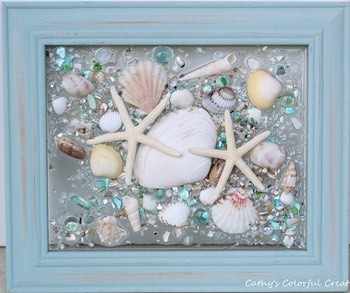 Sea Glass & Shells Suncatcher Window