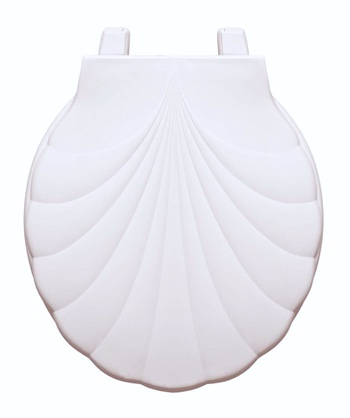 Sea Shell Design Plastic Toilet Seat