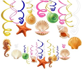 Seashell Hanging Swirl Decorations