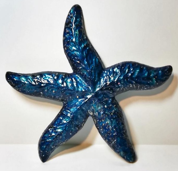Sparkly Blue Starfish<