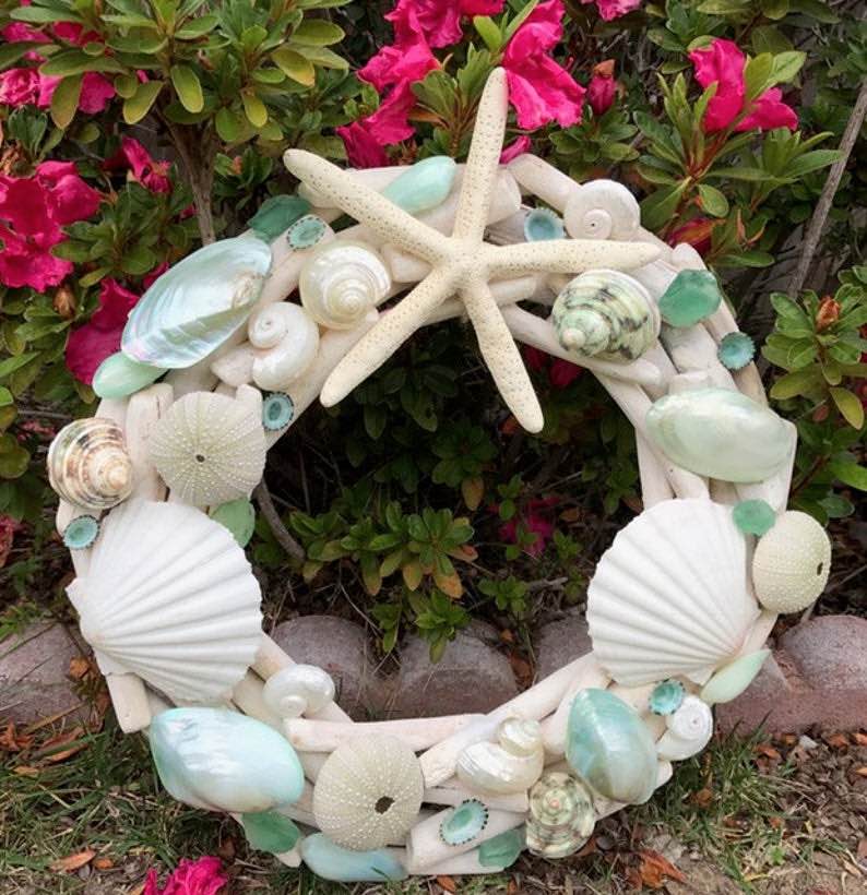 Seashell and Starfish Driftwood Beach Wreath